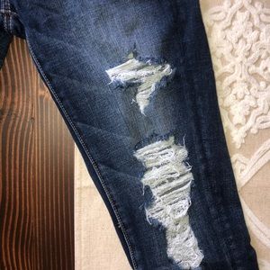 Super High Waisted Jegging Distressed